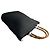 Borsa Gucci Bamboo in paglia Nero - vista 7