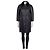 Cappotto in seta nero Louis Vuitton FR 36 / S usato