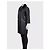 Cappotto in seta nero Louis Vuitton FR 36 / S usato - vista 2