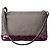 Vanessa Bruno Pochette aus grauem Canvas mit Pailletten Lila