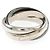 Anello Cartier Trinity in ceramica e oro bianco
