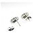 Pendientes de botón Gucci Interlocking G - vista 3