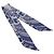 Hermès Hermes Eperon D'Or Bandana Twilly Sciarpa a Volant Muffler Nero Bianco Blu