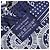 Hermès Hermes Eperon D'Or Bandana Twilly Sciarpa a Volant Muffler Nero Bianco Blu - vista 5