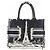 Borsa a mano Christian Dior Paris Book Tote Medium Nero Bianco - vista 2