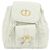 Mochila Christian Dior Caro Nano Branco