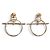 Hermès Hermes Pink Gold Stecker-Ohrringe Golden - Ansicht 3