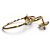 Hermès Hermes Pink Gold Stecker-Ohrringe Golden - Ansicht 4