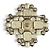 Broche de strass CHANEL C22B Coco Mark Prata Rosa - vista 3