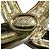 Broche Chanel Coco Mark con strass y perlas falsas Dorado - vista 8