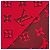 Louis Vuitton Ruby Wollseiden-Stola Rot - Ansicht 4
