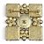 Broche Quadrada Chanel L24S Coco Mark em Pérolas Eco e Strass Preto Branco Dourado - vista 2