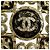 Broche Quadrada Chanel L24S Coco Mark em Pérolas Eco e Strass Preto Branco Dourado - vista 5