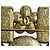 Broche Quadrada Chanel L24S Coco Mark em Pérolas Eco e Strass Preto Branco Dourado - vista 7