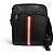 Borsa a tracolla a righe Bally Holm in pelle bovina Nero