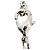 Collana Chanel B25C CC Logo Crystal Cube Argento - vista 10