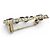 Broche de couro com strass Chanel B23P No.5 Coco Mark Preto Dourado - vista 5