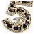 Broche de couro com strass Chanel B23P No.5 Coco Mark Preto Dourado - vista 6