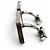 Abotoaduras quadradas Louis Vuitton Wood LV Initial Marrom Prata - vista 4
