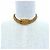 Collar Choker Motif Bolso Matelassé Chanel Coco Mark Dorado - vista 3