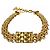 Collar Choker Motif Bolso Matelassé Chanel Coco Mark Dorado - vista 5