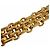 Collar Choker Motif Bolso Matelassé Chanel Coco Mark Dorado - vista 6