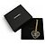 Collana a catena in denim Chanel Coco Mark Heart D'oro Blu navy - vista 2