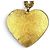 Collana a catena in denim Chanel Coco Mark Heart D'oro Blu navy - vista 4