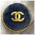 Timeless Orecchini CHANEL Vintage 95A Coco Mark in marmo blu D'oro - vista 6