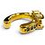 Céline Ear cuff Celine Triomphe Sparkle D'oro - vista 5