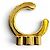 Céline Ear cuff Celine Triomphe Sparkle D'oro - vista 6