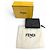 Fendi Selleria Leather Compact Tri-fold Wallet Black - view 2