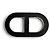 Hermès Broche de cuero Hermes Chaine d'Ancre Negro Plata