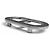 Hermès Broche de cuero Hermes Chaine d'Ancre Negro Plata - vista 4