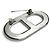 Hermès Broche de cuero Hermes Chaine d'Ancre Negro Plata - vista 5