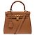Hermès mala HERMES Kelly 25 em Couro Dourado - 103942