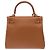 Hermès mala HERMES Kelly 25 em Couro Dourado - 103942 - vista 4