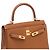 Hermès mala HERMES Kelly 25 em Couro Dourado - 103942 - vista 7