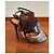Fendi Python and Suede Platform Sandals Brown Python print - view 2