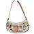 Borsa Burberry Olympia Tela Stampata Cuori Nova Check Marrone Multicolore Beige