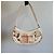 Borsa Burberry Olympia Tela Stampata Cuori Nova Check Marrone Multicolore Beige - vista 7