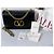 Valentino Garavani Bolso de hombro Vain en piel negra Negro - vista 14