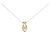 Autre Marque Au750 Diamantenhalskette Golden