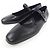 Hermès Jane Api Buckle Chevre Flats Preto - vista 3