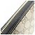 Cartera larga Gucci GG EMBLEM de lona GG suave Negro Beige Dorado - vista 4