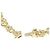 Autre Marque Au750 Blumen-Diamant-Halskette Golden - Ansicht 5