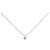 Autre Marque K10 Weißgold Diamant-Halskette Silber