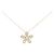 Autre Marque Au750 Blumen-Diamant-Halskette Golden