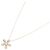 Autre Marque Au750 Blumen-Diamant-Halskette Golden - Ansicht 2