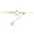 Autre Marque Au750 Blumen-Diamant-Halskette Golden - Ansicht 5